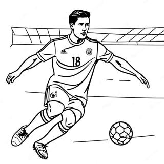 Page A Colorier De Lewandowski Marquant Un But 38277-31832