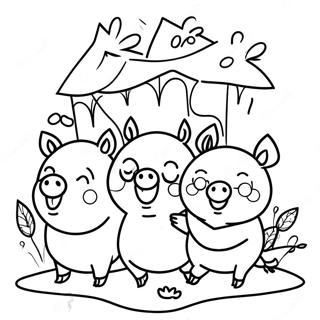 Page A Colorier Des Trois Petits Cochons 3830-3100