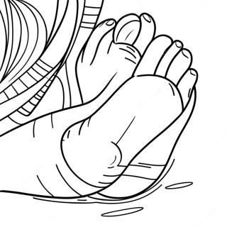 Page A Colorier De Pieds 38396-31924