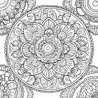 Page A Colorier Mandala Symetrique 38456-31966