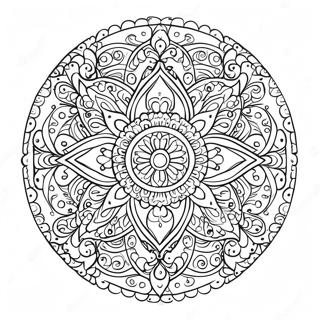 Page A Colorier Mandala Symetrique 38456-31967