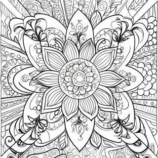 Page A Colorier Fleur Symetrique Complexe 38457-31973