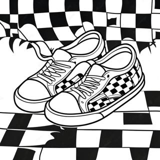 Page A Colorier Vans A Damier Classique 38466-31980