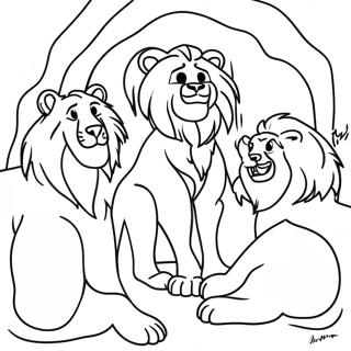 Page A Colorier Daniel Et La Fosse Aux Lions 38496-32018