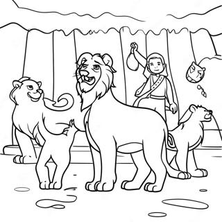 Page A Colorier Daniel Et La Fosse Aux Lions 38496-32019