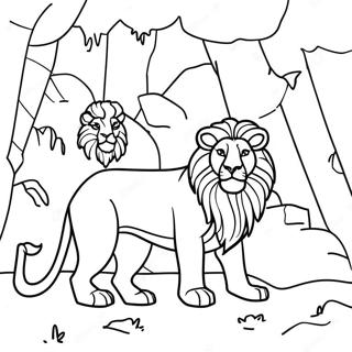 Page A Colorier Daniel Et La Fosse Aux Lions 38496-32020