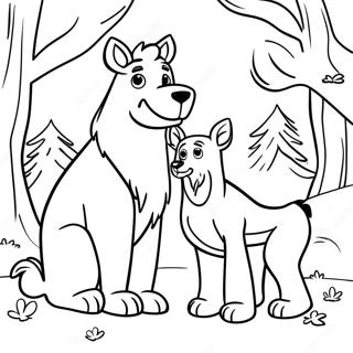 Page A Colorier Amis Animaux De La Saison Ouverte 38567-32063