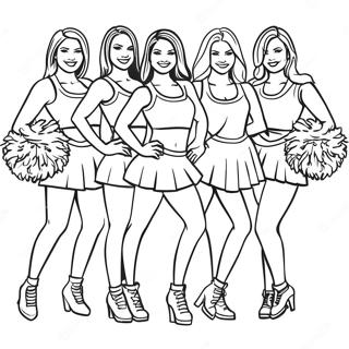 Page A Colorier Pom Pom Girls Des Atlanta Falcons 38637-32117