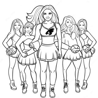 Page A Colorier Pom Pom Girls Des Atlanta Falcons 38637-32118