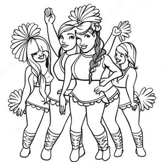 Page A Colorier Pom Pom Girls Des Atlanta Falcons 38637-32119