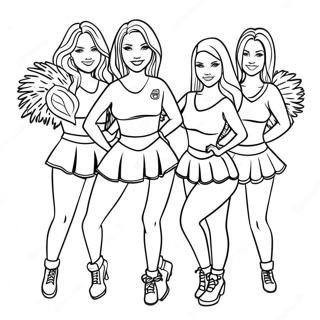 Page A Colorier Pom Pom Girls Des Atlanta Falcons 38637-32120