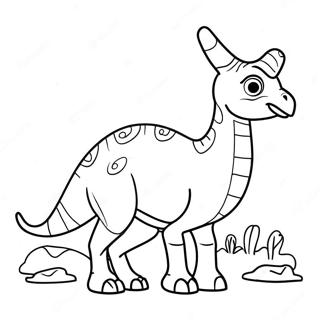 Parasaurolophus Pages À Colorier