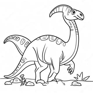 Page A Colorier Parasaurolophus 38666-32142