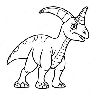 Page A Colorier Parasaurolophus 38666-32144