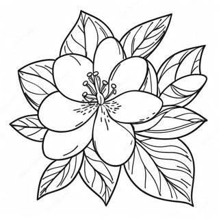 Page A Colorier Fleur Dorange 38736-32194