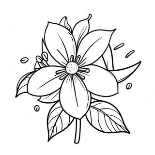 Page A Colorier Fleur Dorange 38736-32195