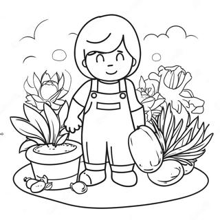 Page A Colorier Jardinage 38826-32268