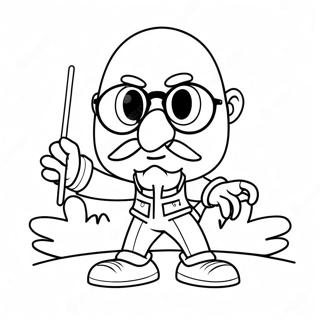 Page A Colorier Eggman Drole Avec Des Lunettes De Soleil 38907-32325