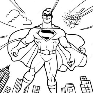 Page A Colorier Super Heros Pour La Fete Des Peres 38917-32332