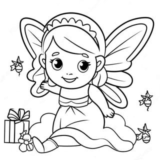 Page A Colorier De La Fee De Noel Etincelante 39017-32413