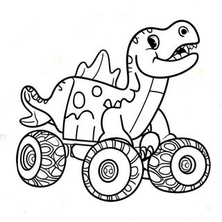 Page A Colorier De Monster Truck Dinosaure 39127-32488