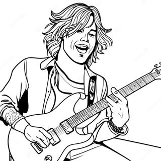 Rock N Roll Pages À Colorier