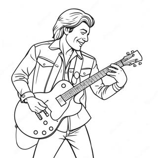 Page A Colorier De Guitariste Rock N Roll 39137-32494