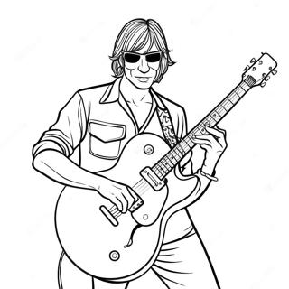 Page A Colorier De Guitariste Rock N Roll 39137-32496