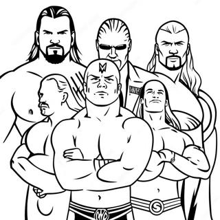 Page A Colorier Des Superstars De La Wwe En Action 39188-32541