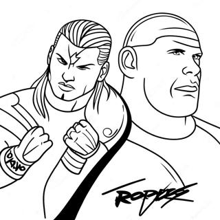 Page A Colorier Des Superstars De La Wwe En Action 39188-32543