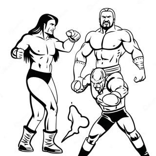 Page A Colorier Des Superstars De La Wwe En Action 39188-32544