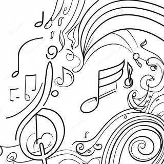 Page A Colorier De Partition De Notes De Musique Coloree 39198-32547