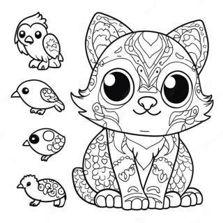 Page A Colorier Animaux En Pixel Art Colores 3921-3174