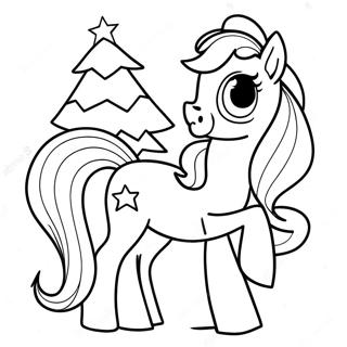 Mon Petit Poney Noël Pages À Colorier