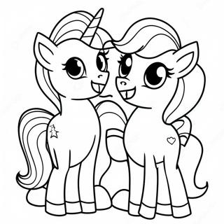 Page A Colorier Des Personnages Festifs De My Little Pony 39278-32614