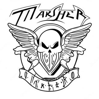 Page A Colorier Du Logo Thrasher Skateboard 39297-32630