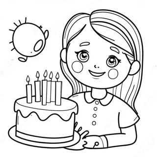 Joyeux Anniversaire Sœur Pages À Colorier