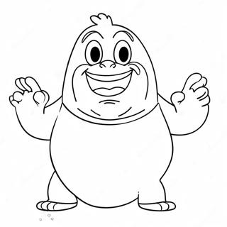 Page A Colorier Personnage Grimace Drole 3931-3181