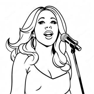 Page A Colorier De Mariah Carey Chantant Sur Scene 39378-32690