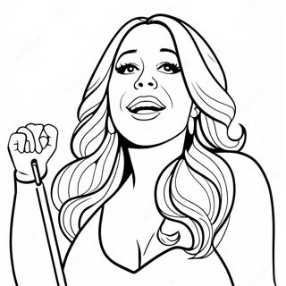 Page A Colorier De Mariah Carey Chantant Sur Scene 39378-32691