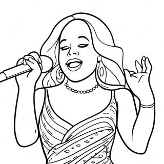 Page A Colorier De Mariah Carey Chantant Sur Scene 39378-32692