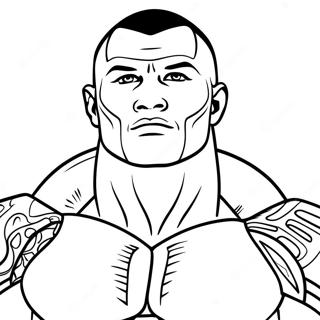 Page A Colorier De Randy Orton En Action 39388-32703