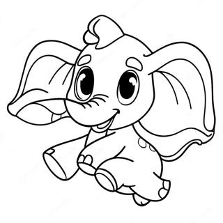 Page A Colorier Dumbo Volant Haut 3941-3189