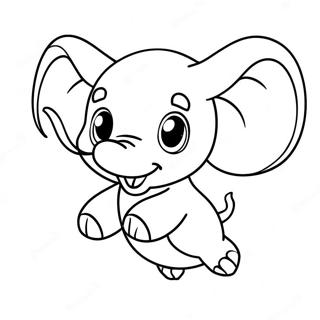 Page A Colorier Dumbo Volant Haut 3941-3191