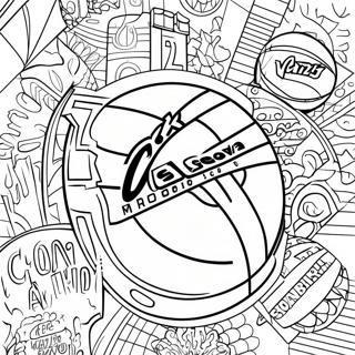 Page A Colorier Du Logo De La Nba 39427-32722