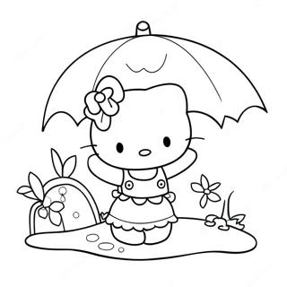 Été Hello Kitty Pages À Colorier