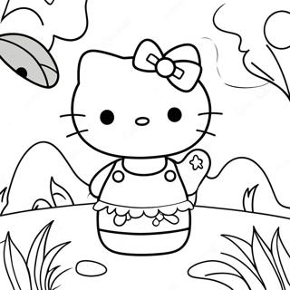 Page A Colorier Hello Kitty Amusement Dete 39447-32738