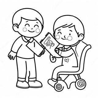 Handicap Pages À Colorier