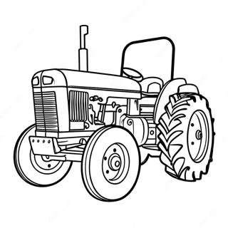 Tracteur De Traction Pages À Colorier