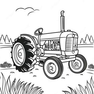 Page A Colorier Tracteur De Traction Vintage 39478-32783